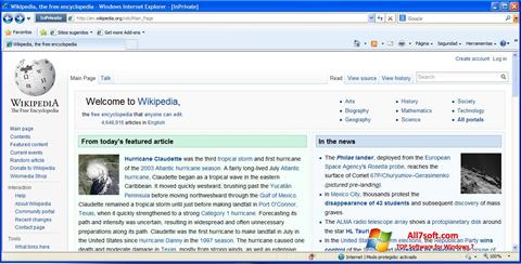 Ekraanipilt Internet Explorer Windows 7