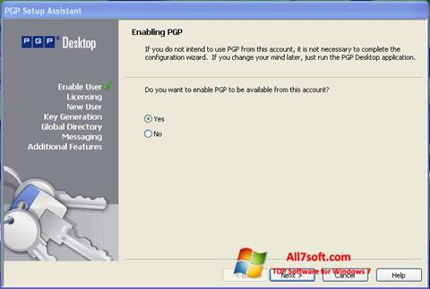 Ekraanipilt PGP Desktop Windows 7