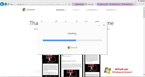 Ekraanipilt Google Chrome Offline Installer Windows 7