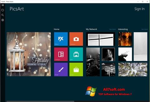 Ekraanipilt PicsArt Windows 7