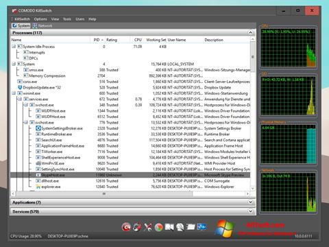 Ekraanipilt Comodo Cleaning Essentials Windows 7