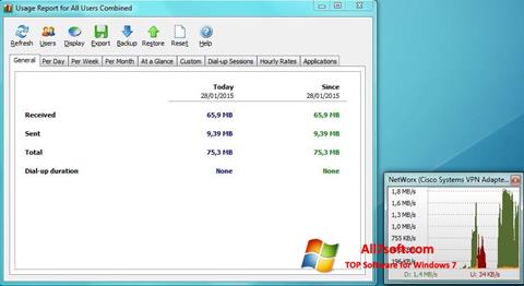 Ekraanipilt NetWorx Windows 7