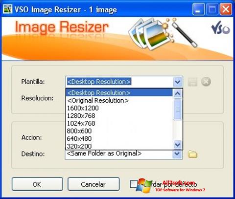 Ekraanipilt VSO Image Resizer Windows 7