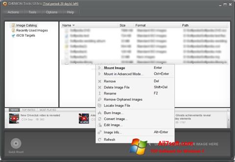 Ekraanipilt DAEMON Tools Ultra Windows 7