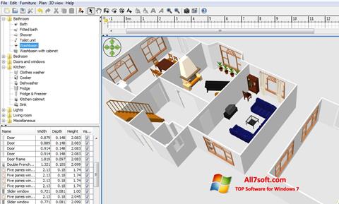 Ekraanipilt FloorPlan 3D Windows 7