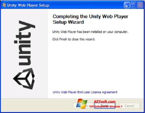Ekraanipilt Unity Web Player Windows 7