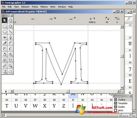 Ekraanipilt Fontographer Windows 7