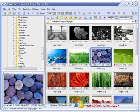 Ekraanipilt FastStone Image Viewer Windows 7