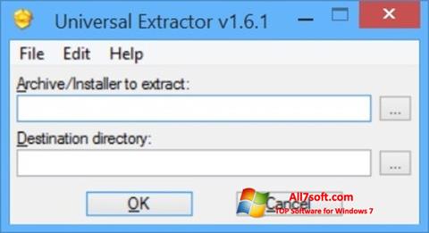 Ekraanipilt Universal Extractor Windows 7