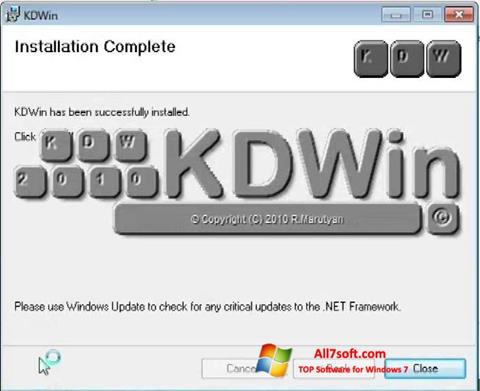 Ekraanipilt KDWin Windows 7