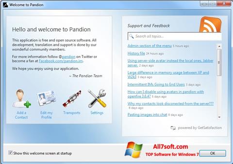 Ekraanipilt Pandion Windows 7