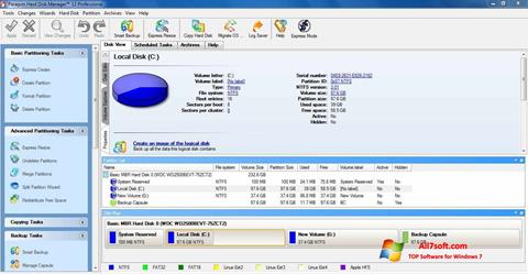 Ekraanipilt Paragon Hard Disk Manager Windows 7