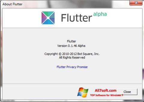 Ekraanipilt Flutter Windows 7