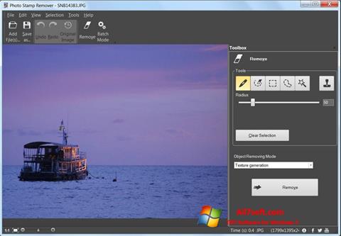 Ekraanipilt Photo Stamp Remover Windows 7