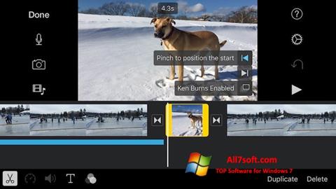 Ekraanipilt iMovie Windows 7