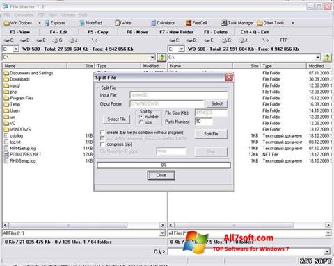 Ekraanipilt File Master Windows 7
