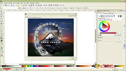 Ekraanipilt Inkscape Windows 7