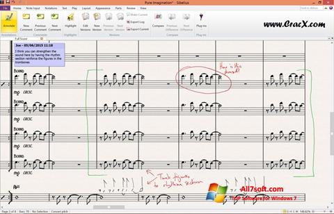 Ekraanipilt Sibelius Windows 7