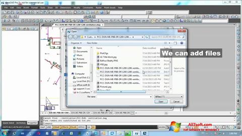 Ekraanipilt nanoCAD Windows 7