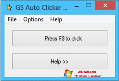Ekraanipilt GS Auto Clicker Windows 7