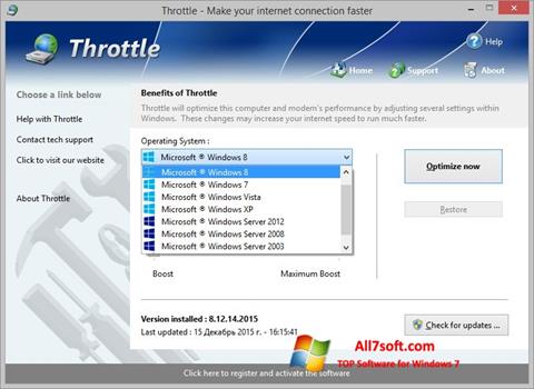 Ekraanipilt Throttle Windows 7