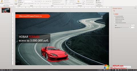 Ekraanipilt Microsoft PowerPoint Windows 7
