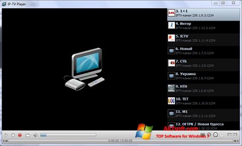 Ekraanipilt IP-TV Player Windows 7