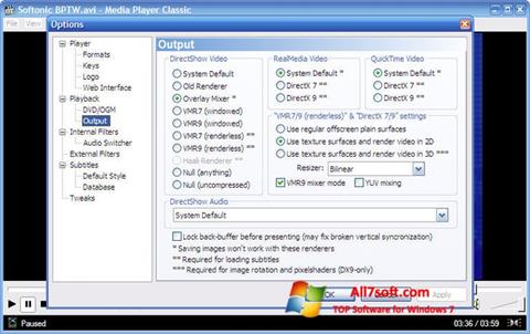 Ekraanipilt Media Player Classic Windows 7