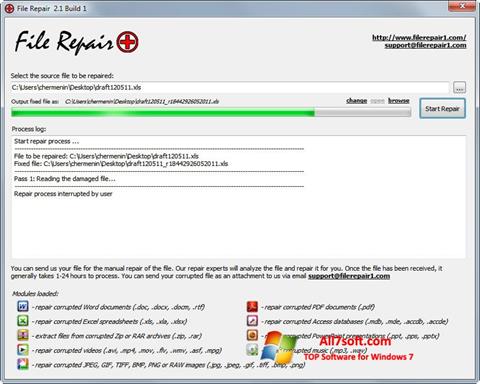 Ekraanipilt File Repair Windows 7