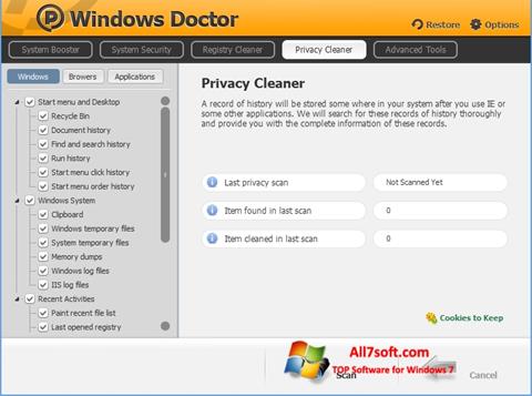 Ekraanipilt Windows Doctor Windows 7