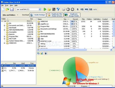 Ekraanipilt Folder Size Windows 7