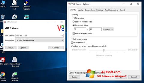 Ekraanipilt VNC Windows 7