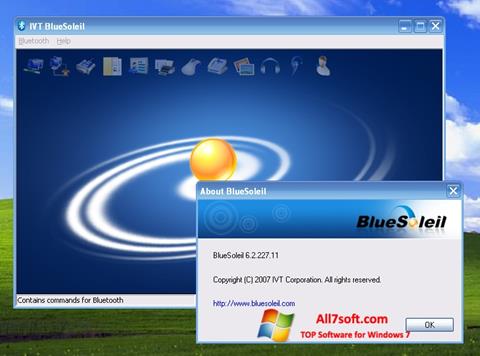 Ekraanipilt BlueSoleil Windows 7