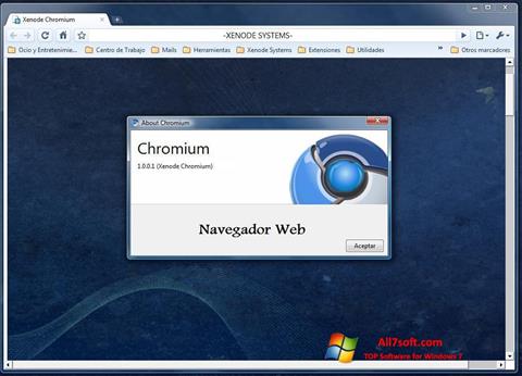 Ekraanipilt Chromium Windows 7
