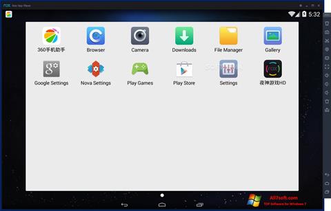 Ekraanipilt Nox App Player Windows 7
