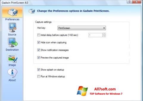Ekraanipilt Gadwin PrintScreen Windows 7