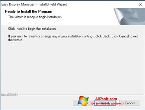 Ekraanipilt Easy Display Manager Windows 7