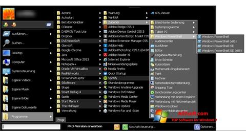 Ekraanipilt Start Menu X Windows 7