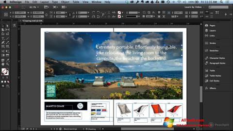 Ekraanipilt Adobe InDesign Windows 7