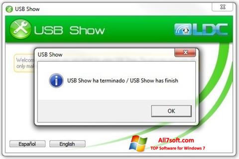 Ekraanipilt USB Show Windows 7