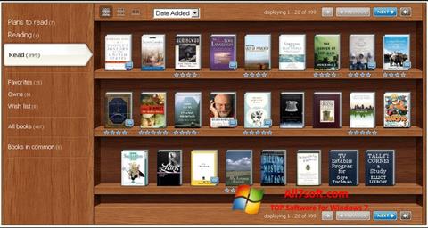 Ekraanipilt Bookshelf Windows 7