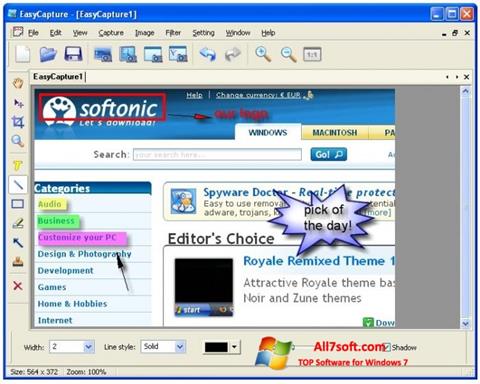 Ekraanipilt EasyCapture Windows 7