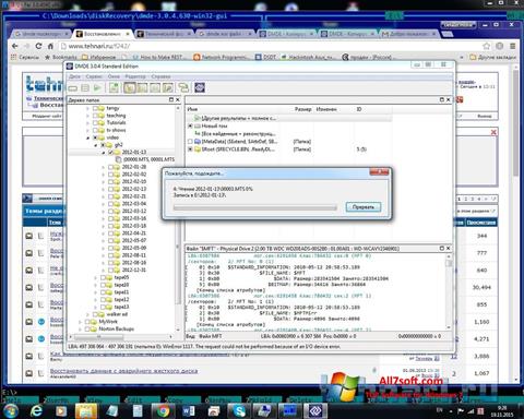 Ekraanipilt DMDE Windows 7