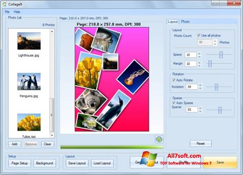 Ekraanipilt CollageIt Windows 7