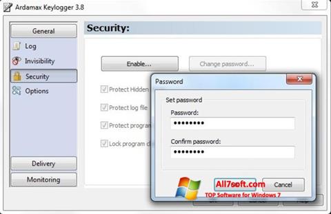 Ekraanipilt Ardamax Keylogger Windows 7