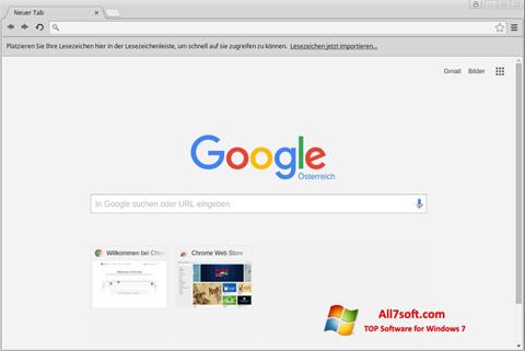 Ekraanipilt Google Chrome Windows 7