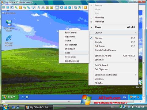 Ekraanipilt Radmin Windows 7