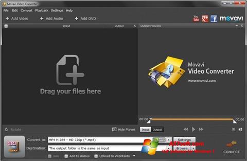 Ekraanipilt Movavi Video Converter Windows 7