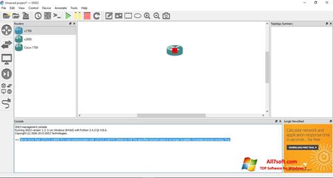 Ekraanipilt GNS3 Windows 7