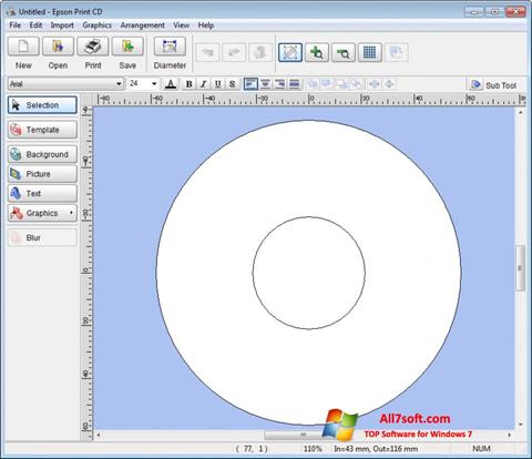 Ekraanipilt EPSON Print CD Windows 7